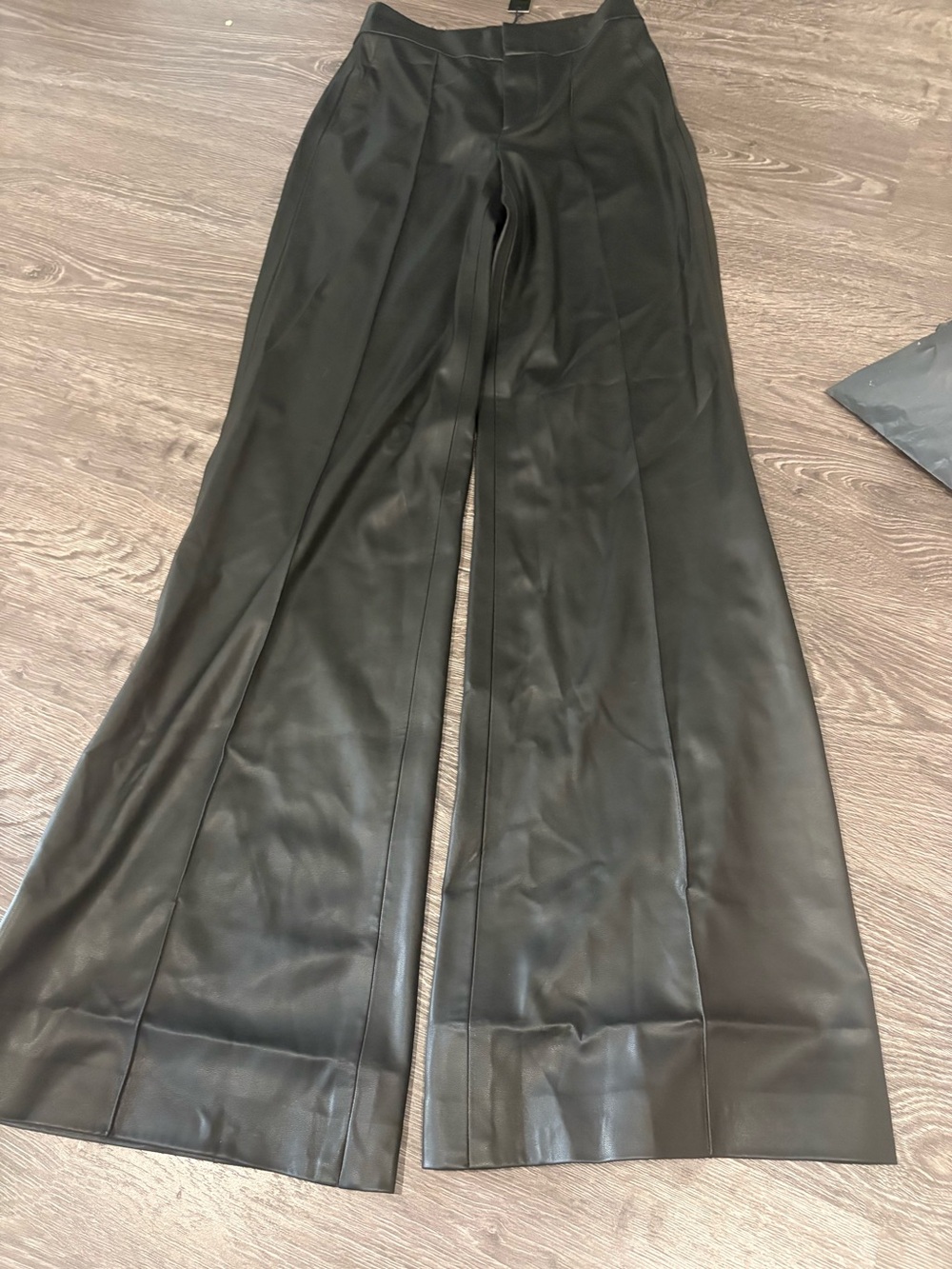 Alice + Olivia Black Dylan  Faux Leather Dress Pants BNWT